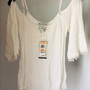 Cream light 3/4 sleeve tank